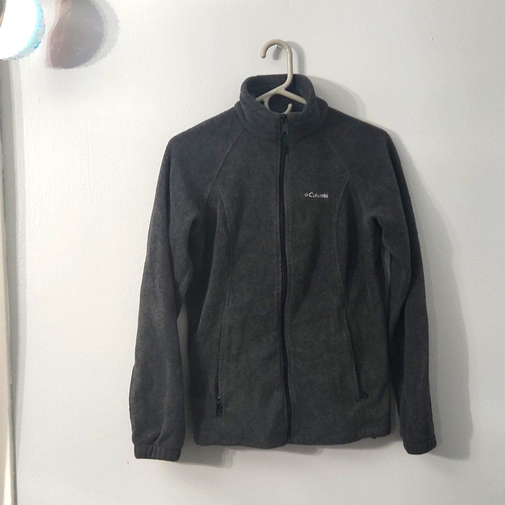 Columbia Dark Gray Full-Zip Fleece Jacket